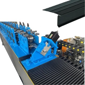Rotolo lampeggiante in acciaio di alluminio ex macchina per la formatura del bordo del tetto in metallo USA popolare macchina per il bordo del gocciolamento del tetto ad angolo di v - Product Image 1