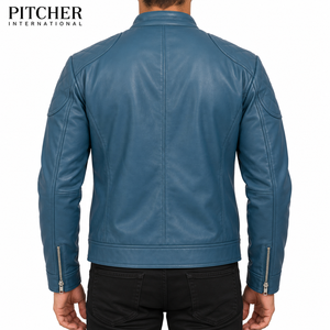 Veste en cuir pour hommes en gros, gilet en cuir, conception personnalisée, fournisseur de marque, faible MOQ, gradation des tailles US, usine américaine - Product Image 4