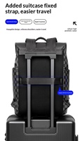 Mochila para Portátil Unisex Personalizable de PU con Cierre de Cremallera, Gran Capacidad, Certificación CE RoSH, Bolsa de Viaje Impermeable, Regalo de Navidad