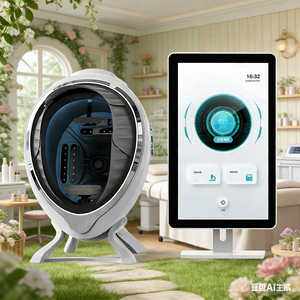 เครื่องวิเคราะห์ผิว 3 มิติ AI ระบบวิเคราะห์ผิวหน้า เครื่องวิเคราะห์สภาพผิวสำหรับมืออาชีพ อุปกรณ์เสริมความงามสำหรับร้านเสริมสวย สำหรับสแกนใบหน้า - Product Image 1