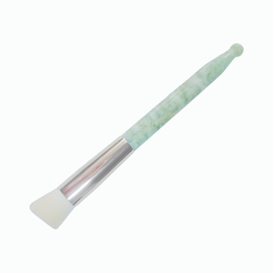 Brocha de Maquillaje Portátil de Jade para Iluminador, con Mango de Jade Verde - Product Image 6