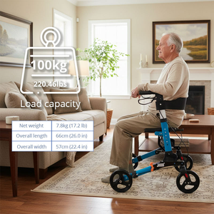 Deambulatore Pieghevole e Rollator per Anziani, Disabili e Riabilitazione Pazienti - Attrezzatura per la Deambulazione all'Ingrosso - Product Image 3