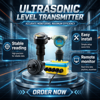 Transmetteur de niveau ultrasonique haute température 4-20 mA, capteur de niveau de réservoir industriel pour le contrôle des processus