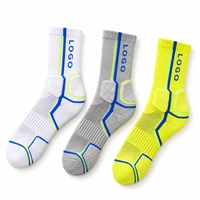 Chaussettes de sport en coton personnalisées de haute qualité avec logo, anti-transpiration, anti-odeur, respirantes en maille, pour hommes, idéales pour le basketball