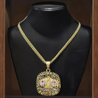 Collier pendentif Pittsburgh Steelman Champion vente chaude, collier pendentif à la mode, accessoires en alliage de sport, personnalisable
