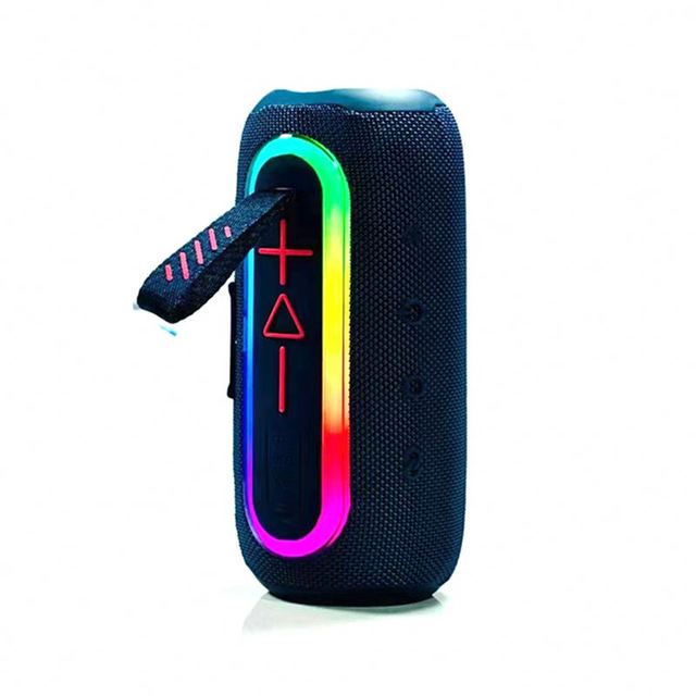 Hot Selling Portable 20W Speaker Super Bass Wireless Waterproof Outdoor Hifi Stereo Fabric Cover LED Light Battery