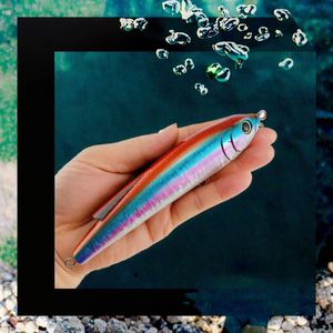 เหยื่อปลอม NEXT NE-64 ขนาด 150 มม. น้ำหนัก 55 กรัม ทำจากวัสดุ ABS รูปทรง Minnow พร้อมลิ้นยาว สำหรับตกปลาแมคเคอเรล ปลากะพง ปลาทูน่า แบบทรอลลิ่งจากเรือ และตกปลาทะเล - Product Image 3