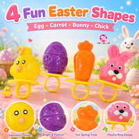 Bonbons durs en gros OEM ODM en forme de lapin, poussin, œuf et carotte, saveur fruitée, sucettes pour cadeaux de fête d'enfants