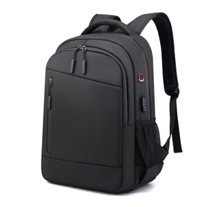 Sac à dos double pour ordinateur portable avec logo personnalisé, grande capacité, décontracté, professionnel, 17 pouces, unisexe, imperméable avec port USB - Product Image 6
