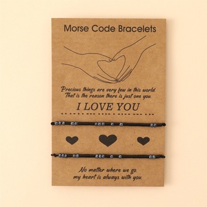 Mã nguồn <span class=keywords><strong>morse</strong></span> tôi yêu bạn quyến rũ Vòng đeo tay vài Bộ Hợp thời trang - Product Image 6