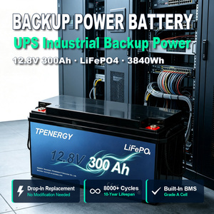 Batterie TPENERGY 12,8 V 300 Ah LFP à décharge profonde avec protection BMS 4S pour système d'alimentation de secours industriel UPS et télécommunications - Product Image 1