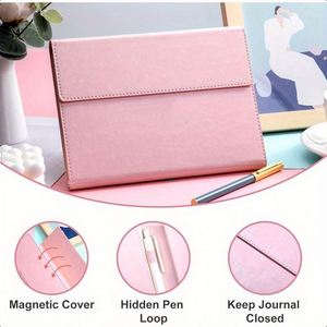 PU Leather Spiral A3 Address Book Diary Classic High Quality 100gsm Thick <b>Lined</b> Pages Fashion Mood Tracking <b>Notebook</b> 80 Sheets - Product Image 4