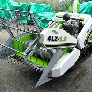 Automatic Clawer Type Rice Wheat Harvesting Machine Agriculture Forage Paddy Crop Grain Silage Tractor Wheat Harvesters Rice <b>Pad</b> - Product Image 2