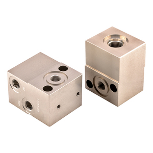 Резьбовой патрон, блок коллектора клапана, углеродистая сталь, черный Фосфатированный 420 бар, ISO 5781, гидравлические детали коллектора CNC - Product Image 3