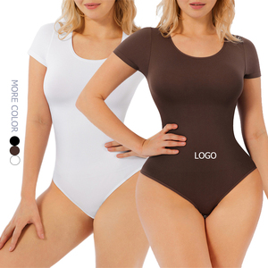 <span class=keywords><strong>Tuta</strong></span> da <span class=keywords><strong>donna</strong></span> senza cuciture lavorata a maglia snellente body da allenamento a compressione elastica Casual completo estivo in taglia XS - Product Image 1