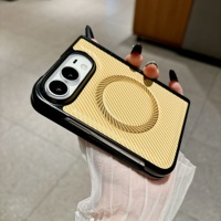 Pour Portefeuilles et Étuis de Téléphone Magnétiques, Antichoc, Charge Sans Fil, Fibre de Carbone, Design Luxe, Compatible avec Étui pour Anneau Magnétique