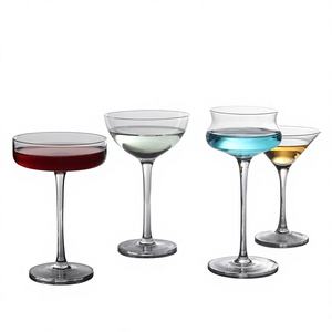 Vaso de Cóctel de Vidrio de Borosilicato de Alta Calidad, 250 ml, Borde Ancho, Diseño Moderno, Duradero y Ecológico, para el Hogar, <span class=keywords><strong>Bar</strong></span> y Fiestas - Product Image 1