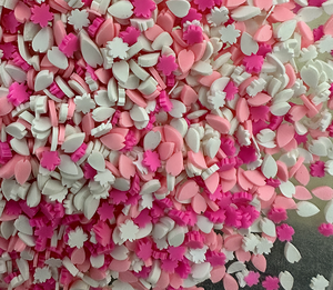 Hồng anh đào hoa cánh hoa Polymer đất sét lát cho hàng thủ công làm Slime Filler phụ kiện Valentine ngày DIY Nail Art trang trí - Product Image 2