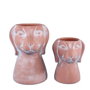 Macetas <span class=keywords><strong>de</strong></span> Cerámica con Forma <span class=keywords><strong>de</strong></span> Cabeza <span class=keywords><strong>de</strong></span> <span class=keywords><strong>Perro</strong></span>, Diseño Clásico y Duradero, para Jardín, Personalizables con Marca - Product Image 1