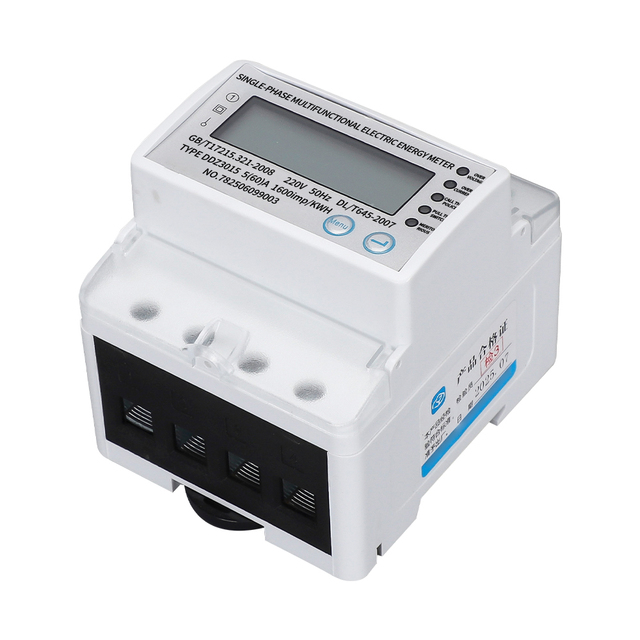 Single-phase RS485 Module OEM/ODM Smart 4P Energy Meter with Multi-functional