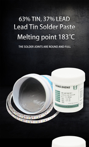 홍성 500g Sn99.3 Cu0.7 T3 T4 T5 20-38um 무연 납땜 페이스트 및 플럭스 전자 제품용 SMD PCB 무세척 납땜 페이스트 - Product Image 4