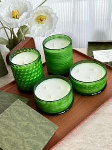 Bougie parfumée artisanale de luxe en cire de soja, style romantique français, pour expositions artistiques, fêtes, Thanksgiving et Noël - Product Image 3