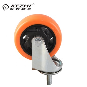 Venta caliente medio tipo 4 pulgadas giratorio roscado <span class=keywords><strong>Madre</strong></span> al aire libre ruedas para estante de pantalla - Product Image 1