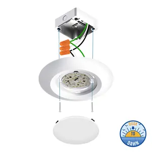 Energy Saving Build In Sensor Automatically Turning On After Dark And Off Easy Installation 6 Inch Disc Light ETL Certificated
