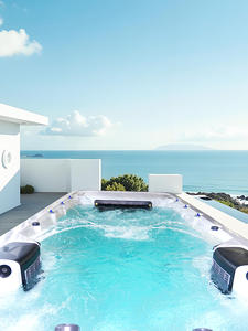 <span class=keywords><strong>Piscine</strong></span> de nage à contre-courant intelligente extérieure à température constante, grande <span class=keywords><strong>piscine</strong></span> hors sol avec massage et surf pour villa et hôtel - Product Image 2