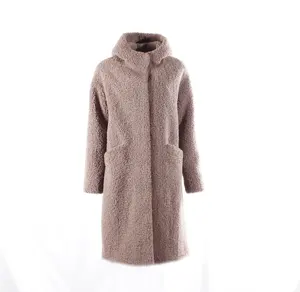 2022 Plush Coat Women Fur Coat Winter Warm Long Sleeve Female Jackets Overcoat Faux Fur Coat with Hood For Women