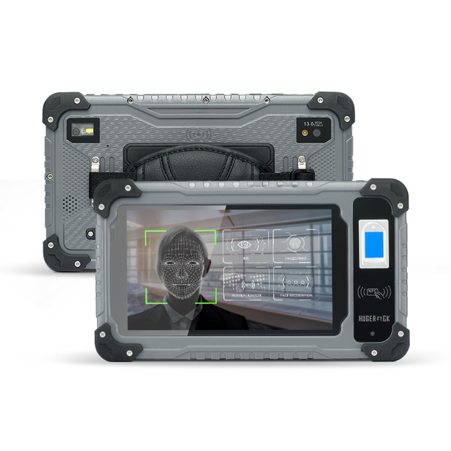 HUGEROCK 7/8/10.1 inch WIFI Face Recognition Fingerprint Biometric Sunlight Readable Android Rugged Tablet PC Industrial pda