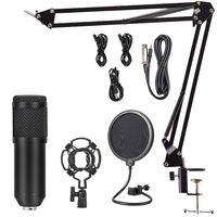 Micrófono de Condensador Rayco BM800 con Cancelación de Ruido para Smartphones, Micrófono USB con Cable para Podcasting y Transmisión en Vivo