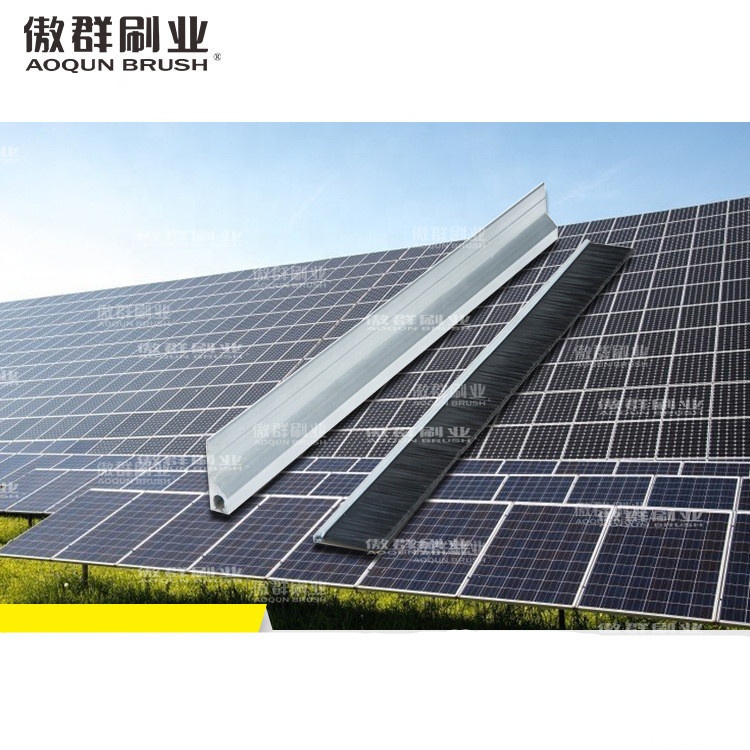 Пользовательская Пылезащитная нейлоновая щетка, фотогальваническая щетка для чистки панели, щетка для очистки солнечной панели, мягкая щетка для чистки