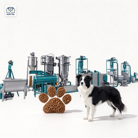 Ligne de production d'extrusion à double vis automatique de haute qualité pour la fabrication d'aliments secs et humides pour animaux de compagnie (chiens, chats, poissons)