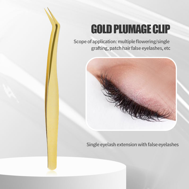 Gold plumage clip