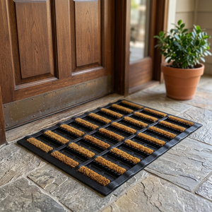 Jucor exporte des tapis rectangulaires décoratifs multifonctionnels traditionnels en corde de coco et fil de caoutchouc de haute qualité - Product Image 3