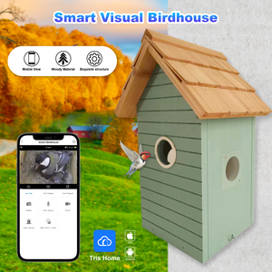 3MP <span class=keywords><strong>Bird</strong></span> <span class=keywords><strong>Nest</strong></span> với năng lượng mặt trời Powered xem chim làm tổ đầy đủ màu sắc thông minh chim nhà với máy ảnh nở trong thời gian thực - Product Image 2