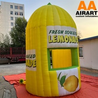 Tente gonflable en forme de cabine pour aliments, support de citron