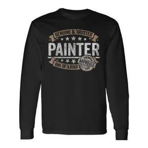 Camiseta de manga larga para pintor, camiseta profesional auténtica y confiable para el trabajo - Product Image 1