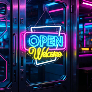 Letrero Luminoso LED RGB Personalizado con Logotipo de Neón, Iluminación Frontal, Letrero Publicitario para Negocios, Bares, Tiendas, Letrero de Cristal para Tienda Abierta, IP67 - Product Image 6