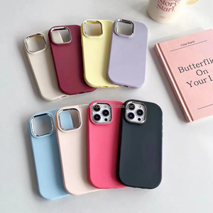 เคสโทรศัพท์มือถือซิลิโคนเจลนิ่มทันสมัยสำหรับ iPhone 16 15 14 PRO MAX เลนส์กล้องโลหะเหลวสำหรับ iPhone 13 12 11 - Product Image 2