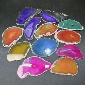 Atacado Bulk Cristal De Quartzo Polido Natural Pedra De Cura Rainbow Ágata Fatia Para Decoração - Product Image 1