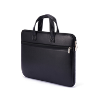 Sac pour ordinateur portable de style classique avec poignée, fermeture en PU, tailles 13-16 pouces, poches