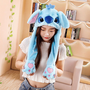 Chapeaux en peluche d'animaux mignons et chauds en coton PP, oreilles de lapin, licorne lumineuse, cadeau unisexe pour l'hiver – Vente chaude - Product Image 2