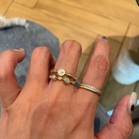 Bague vintage double couche avec pièce de monnaie antique, bague index rétro à portrait, ensemble de bijoux de luxe esthétique pour femme