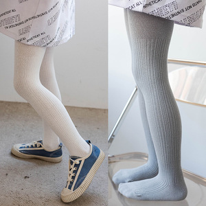 HY-2502 collant per bambini di colore Macaron primavera e autunno <span class=keywords><strong>a</strong></span> strisce verticali <span class=keywords><strong>Leggings</strong></span> da ragazza pettinati in cotone piccolo e - Product Image 4