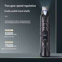 Penggiling Kuku Hewan Peliharaan Elektrik Model F1 dengan Lampu LED, Pengisian Cepat Dua Kecepatan & Kebisingan Rendah untuk Perawatan Kucing dan Anjing