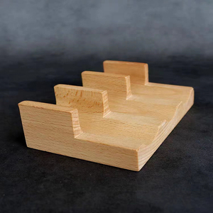 Bon marché Prix bois de hêtre 1 2 3 4 5 pièces porte-taco porte-sushi support support tacos supports - Product Image 2