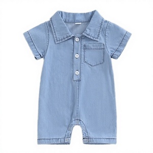 Mono largo <span class=keywords><strong>de</strong></span> verano <span class=keywords><strong>de</strong></span> algodón/spandex para bebés y niñas pequeñas, ropa <span class=keywords><strong>de</strong></span> moda al por mayor para recién nacidos - Product Image 4