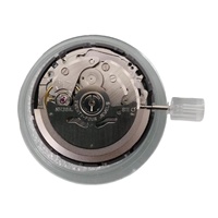 Montre mécanique entièrement automatique avec mouvement 2813, roue rouge, calendrier simple, boîtier en métal